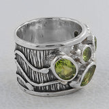 925 Sterling Silver Blue Topaz Rings