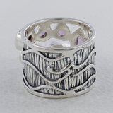925 Sterling Silver Blue Topaz Rings
