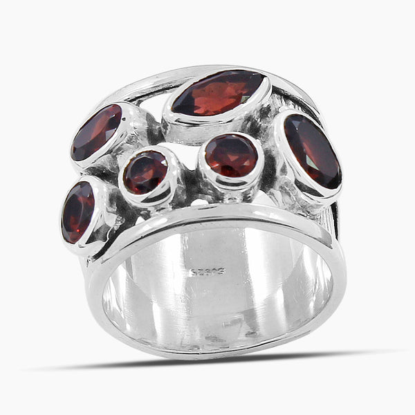 925 Sterling Silver Blue Topaz Rings