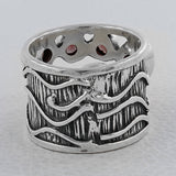 925 Sterling Silver Blue Topaz Rings
