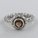 925 Sterling Silver Smoky Quartz Ring