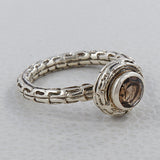 925 Sterling Silver Smoky Quartz Ring