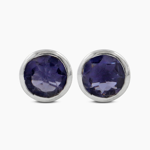 Mystic Quartz Silver Studs Earrings