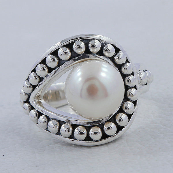 925 Sterling Silver Pearl Ring