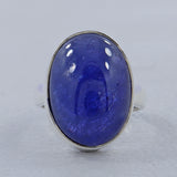Natural Tanzanite Silver Ring