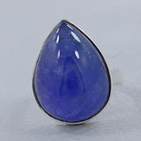 Natural Tanzanite Silver Ring