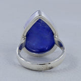 Natural Tanzanite Silver Ring