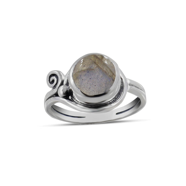 925 Sterling Silver Rainbow Moonstone Rings
