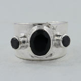 925 Silver Blue Topaz Rings