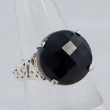 Black Onyx Silver Ring