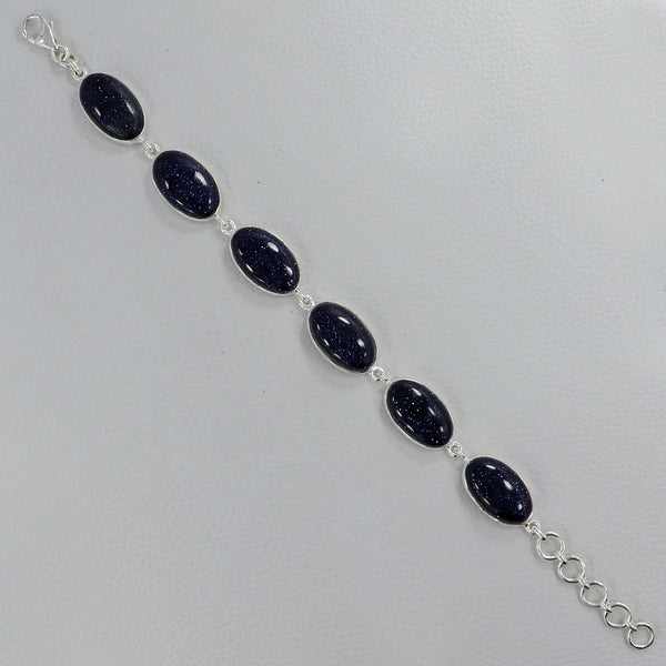 925 Sterling Silver Blue Sunstone Bracelets