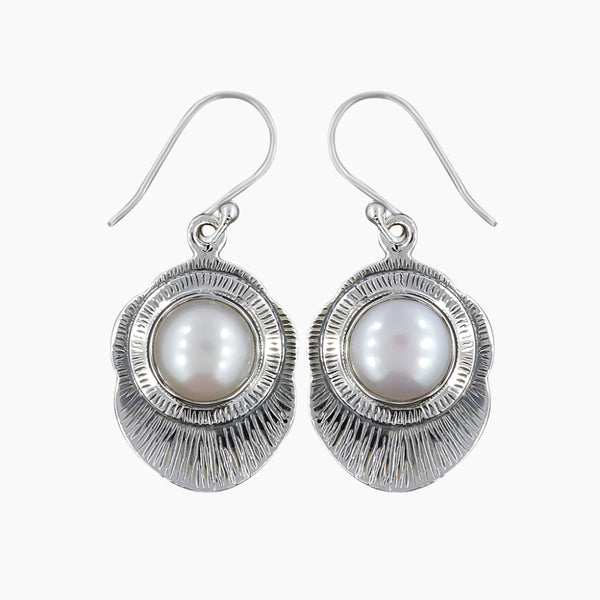 925 Sterling Silver Pearl Earrings