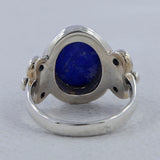 Natural Lapis Lazuli Silver Rings