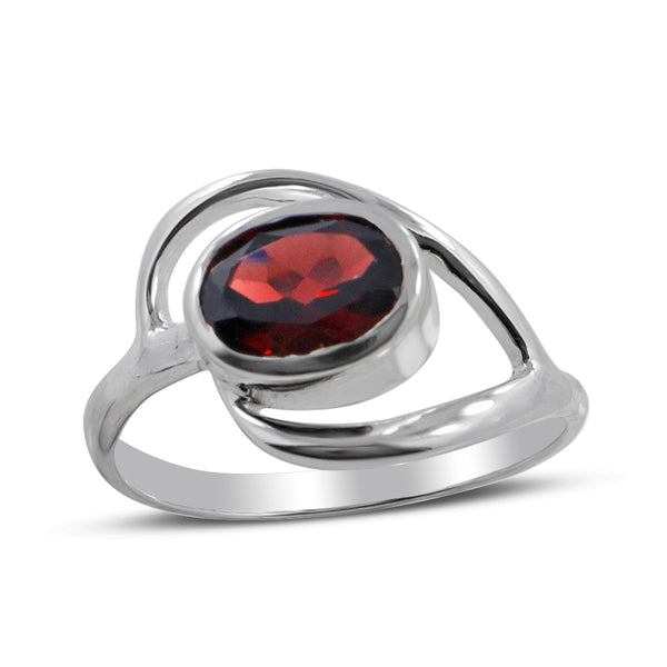 Natural Amethyst Silver Ring