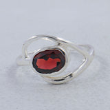Natural Amethyst Silver Ring