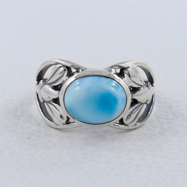 925 Sterling Silver Larimar Rings