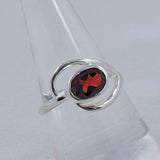 Natural Amethyst Silver Ring