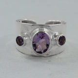 925 Silver Blue Topaz Rings