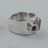 925 Silver Blue Topaz Rings