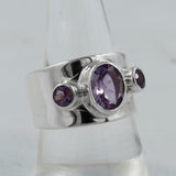 925 Silver Blue Topaz Rings