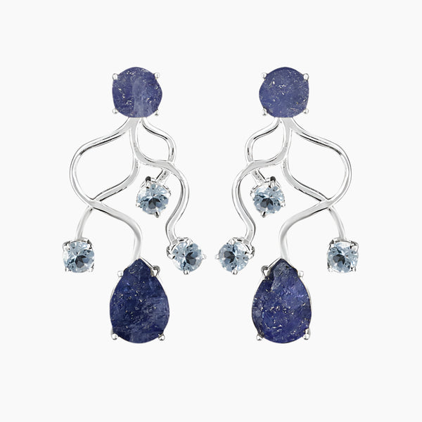 Amethyst Silver Earrings