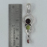 925 Sterling Silver Blue Topaz Pendants