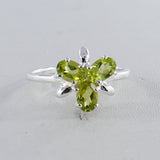 Natural Citrine Silver Rings