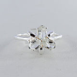 Natural Citrine Silver Rings
