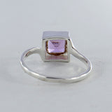 Natural Garnet Silver Rings