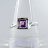 Natural Garnet Silver Rings