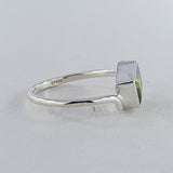 Natural Garnet Silver Rings