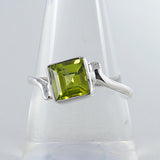 Natural Garnet Silver Rings
