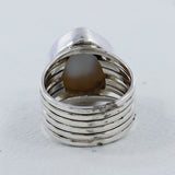 Natural Blue Larimar Silver Rings