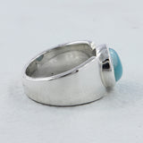 925 Sterling Silver Larimar Rings