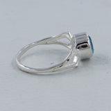 Blue Topaz Silver Rings