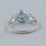 Blue Topaz Silver Rings
