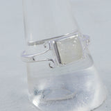 Rainbow Moonstone Silver Rings