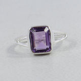 Natural Garnet Silver Rings