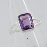 Natural Garnet Silver Rings