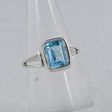 Natural Garnet Silver Rings