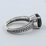 Black Onyx Silver Rings