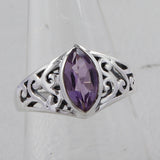 Natural Blue Topaz Silver Rings