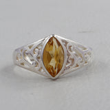 Natural Blue Topaz Silver Rings