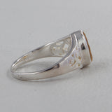 Natural Blue Topaz Silver Rings