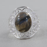 925 Sterling Silver Larimar Rings