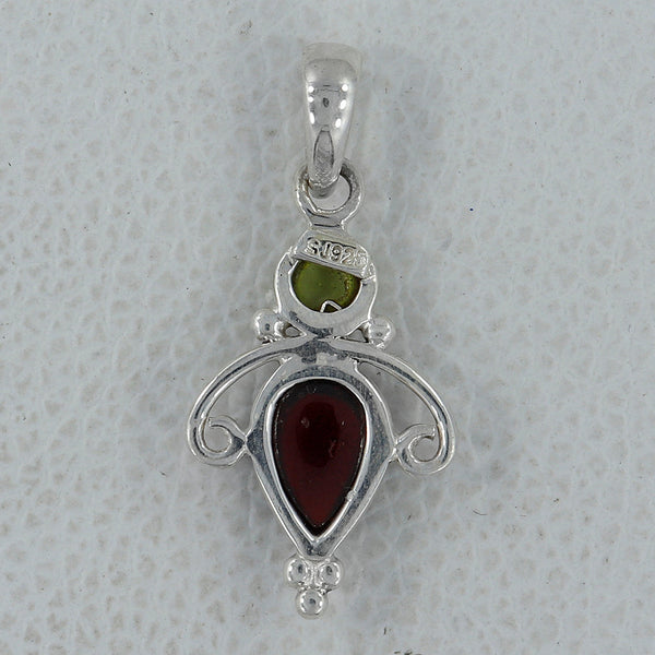 925 Sterling Silver Hessonite Pendants