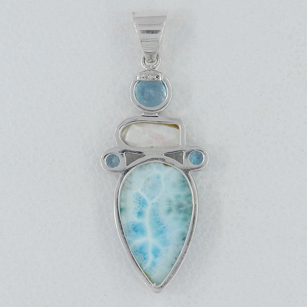 925 Sterling Silver Larimar Pendants