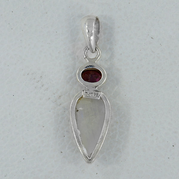 Rainbow Moonstone Silver Pendants