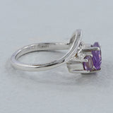 Amethyst Silver Rings