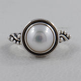 Natural Pearl Silver Rings